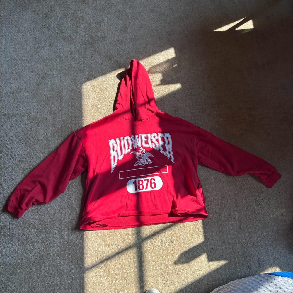 Budweiser Kids Hoodie in Bold Red